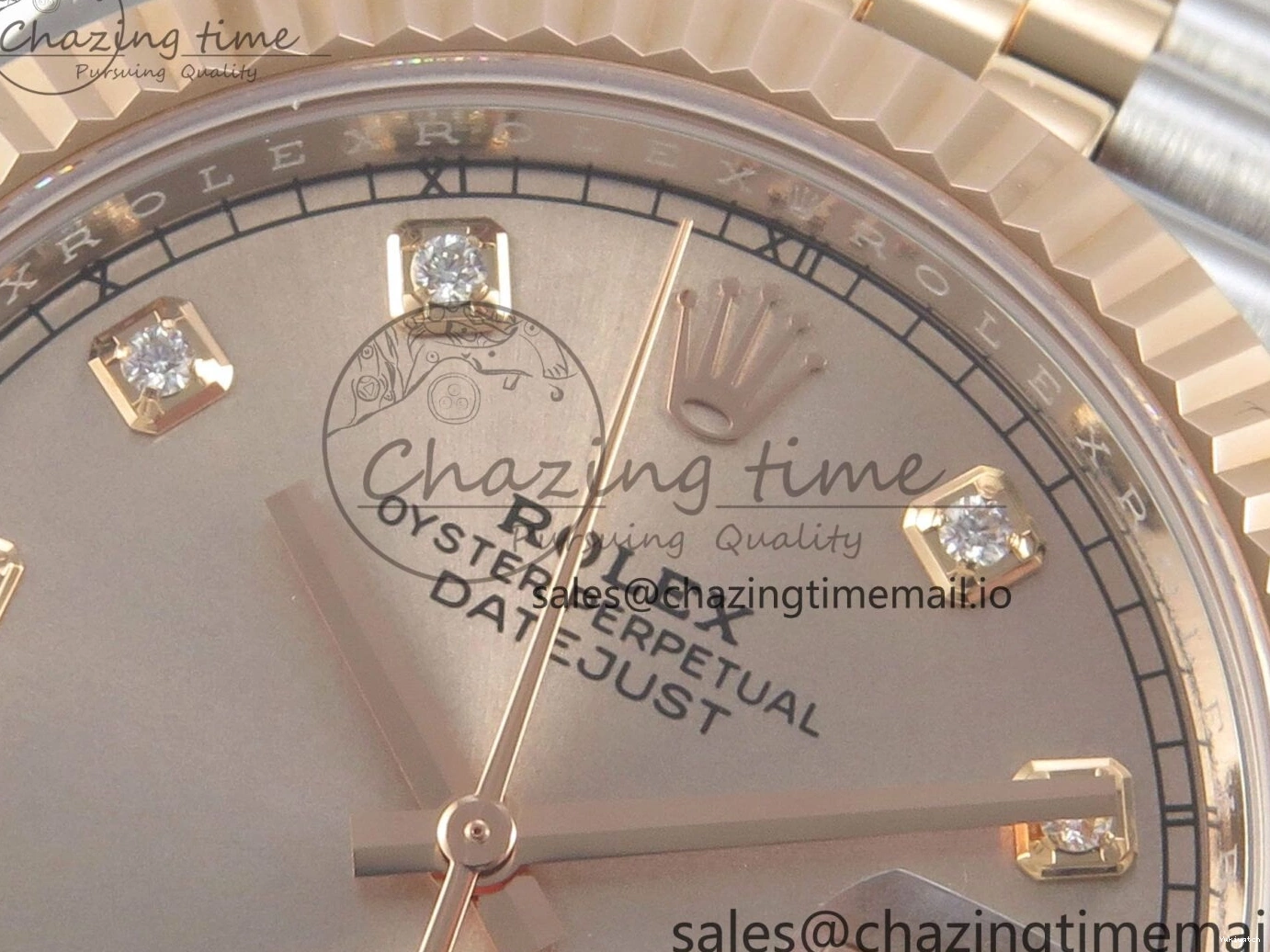 (Weighted) ARF Jubilee RG Best SH3235 SS 126331 Edition 1:1 Dial 41 RG Diaomonds DateJust on Bracelet 0522